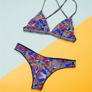 Vibrant Multicolor Bikini Set